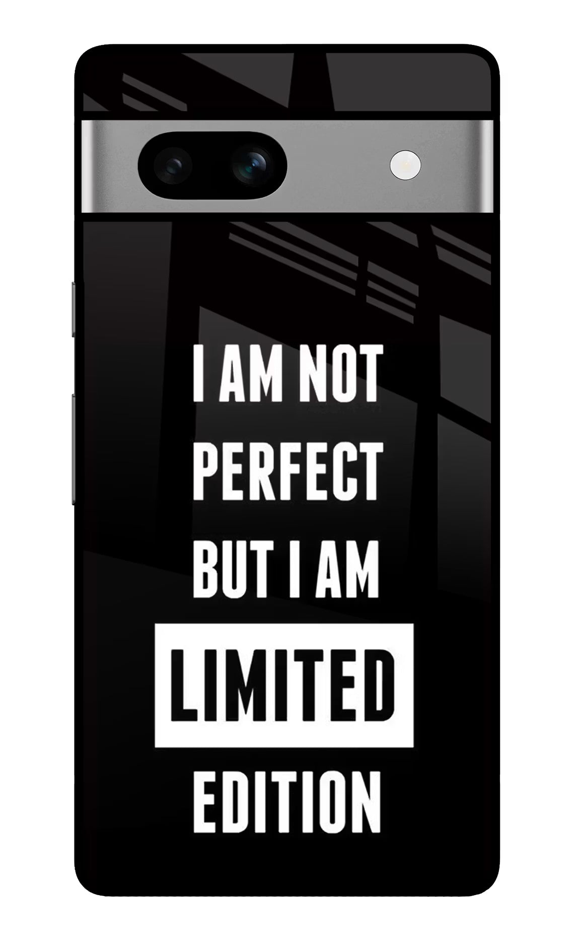 I Am Not Perfect But I Am Limited Edition Google Pixel 7A Glass Case Back Cover by Casekaro