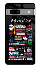 FRIENDS Google Pixel 7A Glass Case