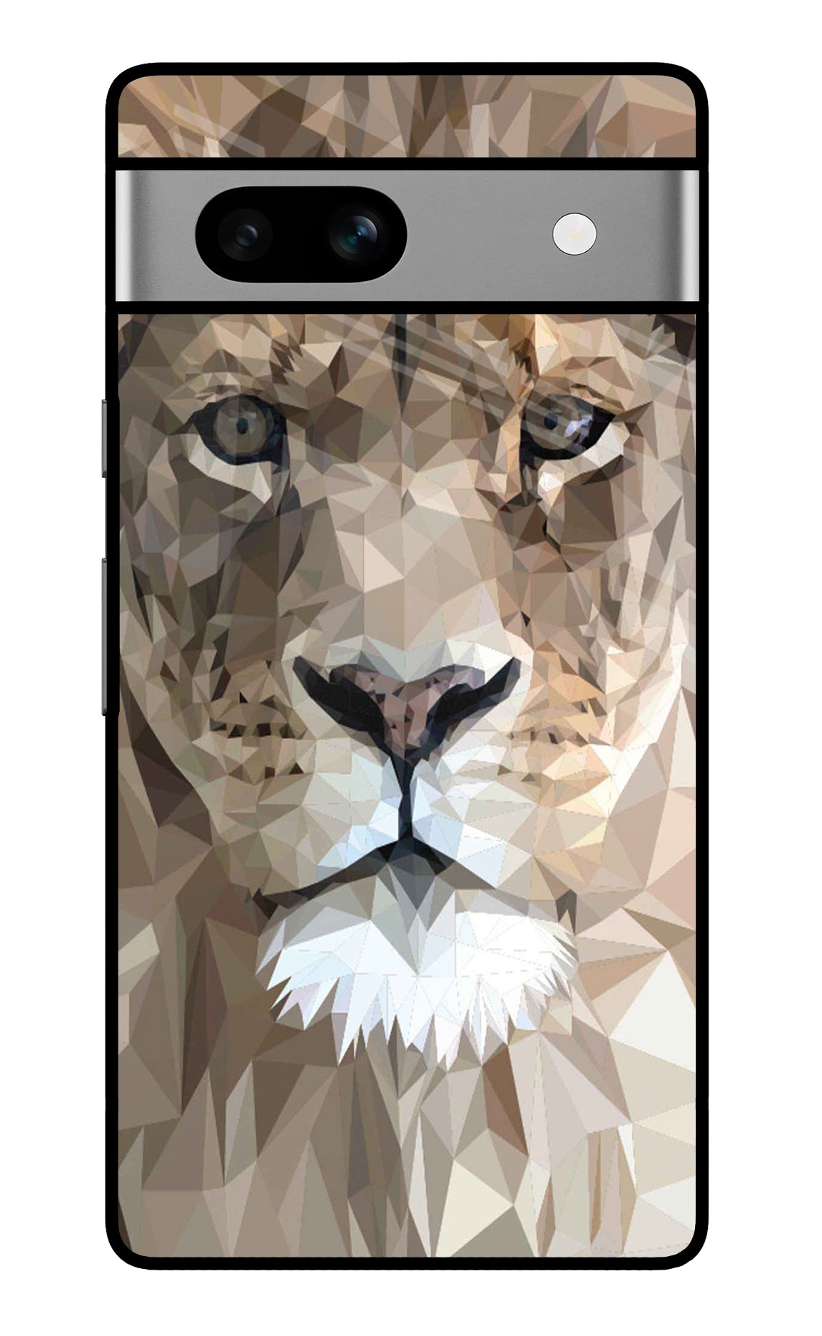 Lion Art Google Pixel 7A Glass Case