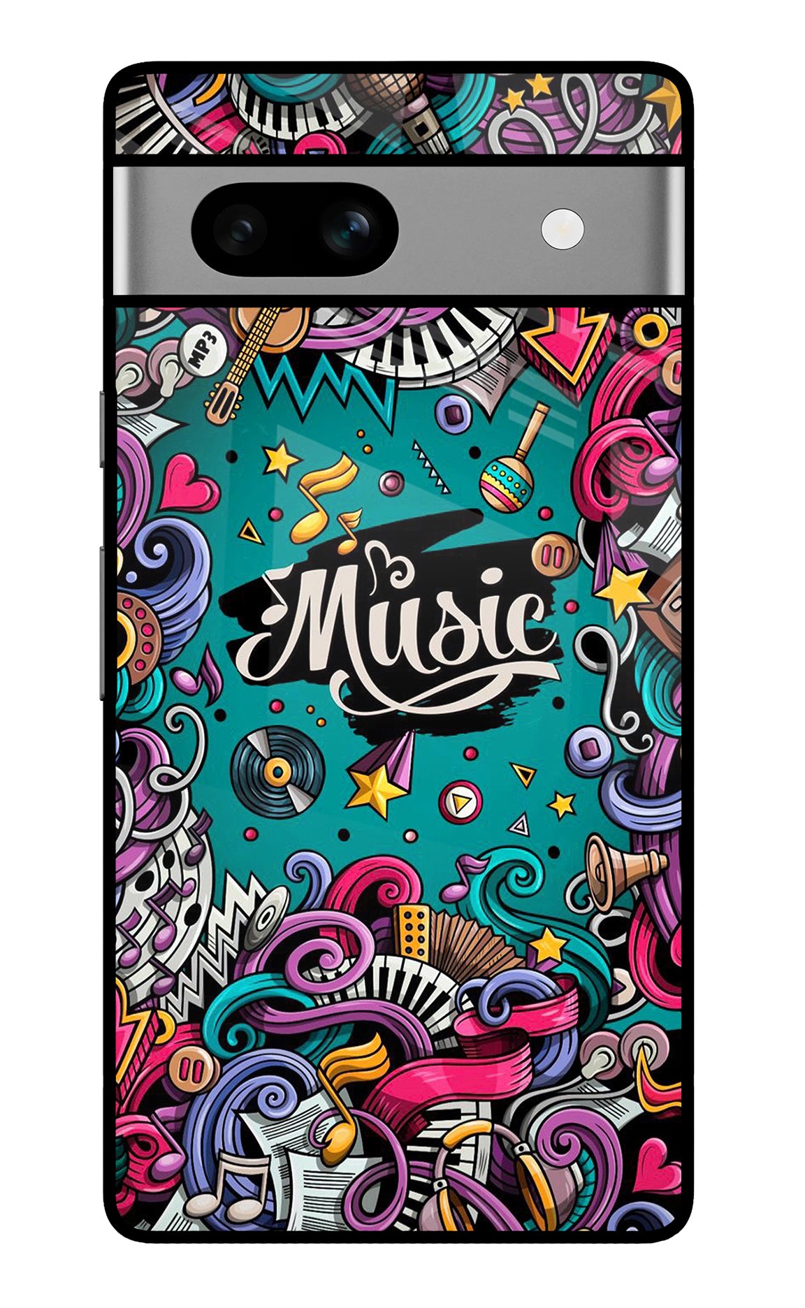 Music Graffiti Google Pixel 7A Back Cover