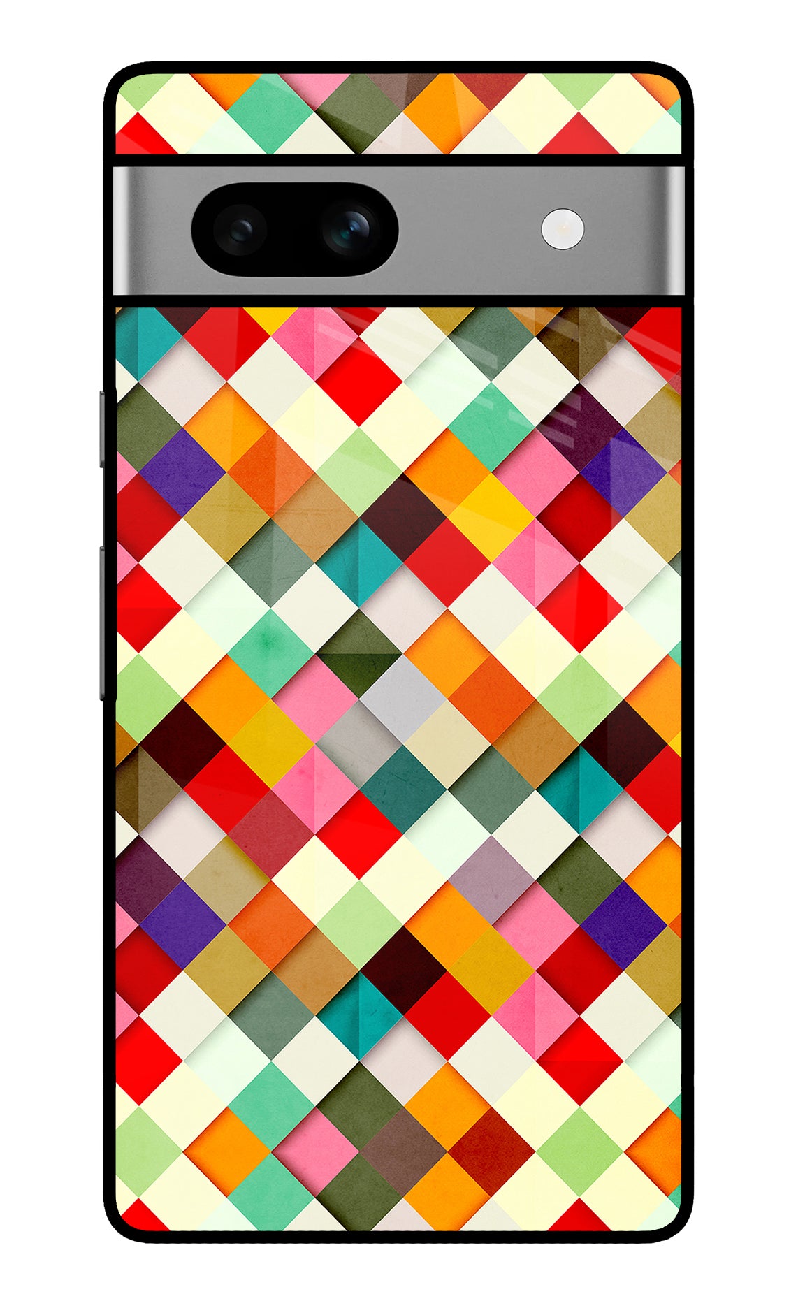 Geometric Abstract Colorful Google Pixel 7A Back Cover