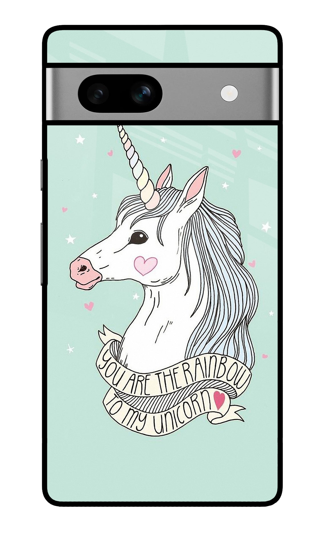 Unicorn Wallpaper Google Pixel 7A Glass Case