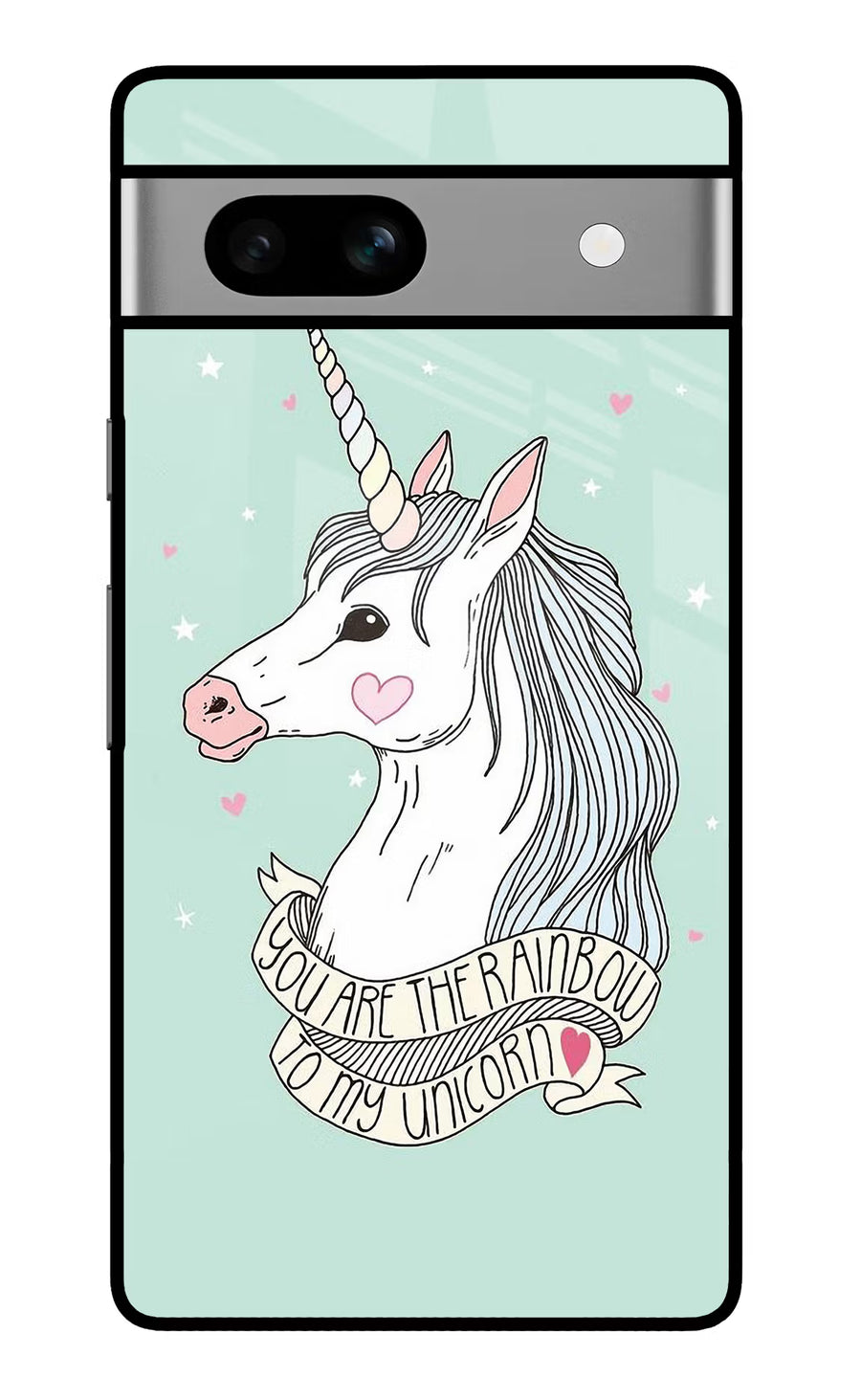 Unicorn Wallpaper Google Pixel 7A Back Cover, Glass case