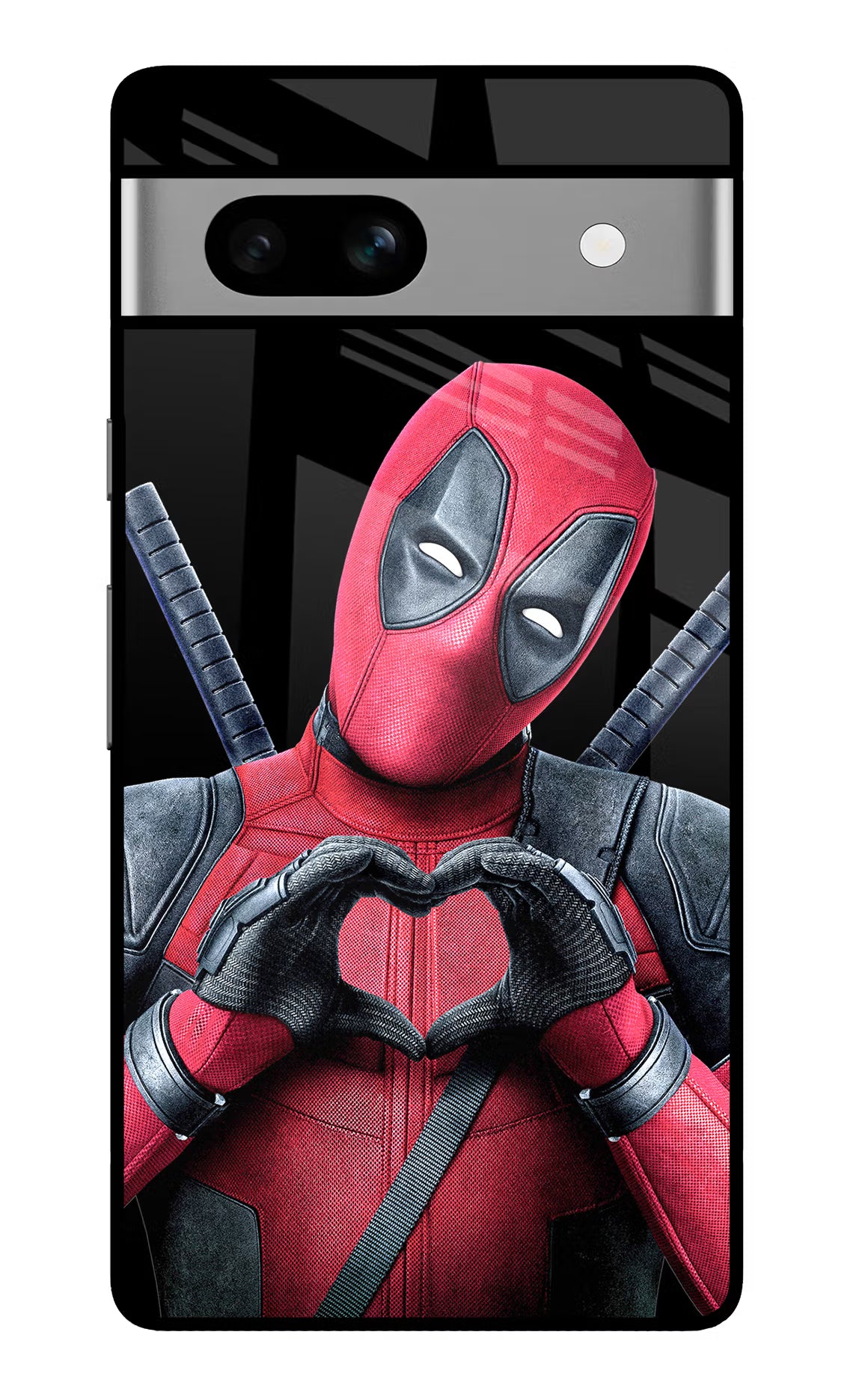 Deadpool Google Pixel 7A Glass Case Back Cover by Casekaro