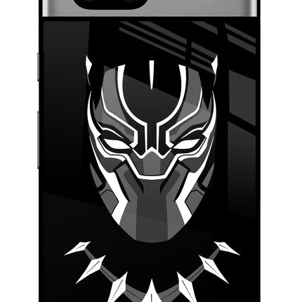 Black Panther Google Pixel 7A Glass Case Back Cover by Casekaro