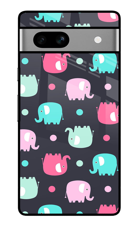 Elephants Google Pixel 7A Glass Case