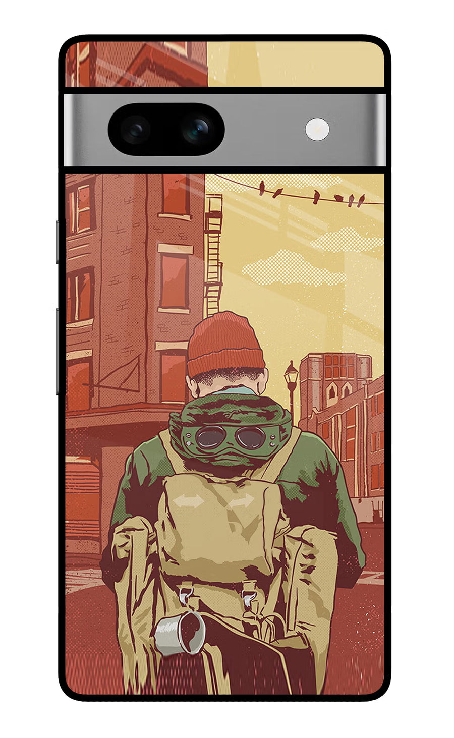 Adventurous Google Pixel 7A Back Cover, Glass case