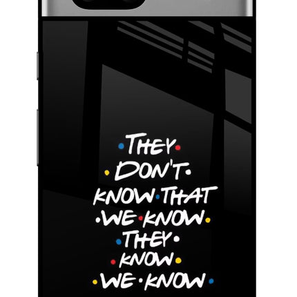 FRIENDS Dialogue Google Pixel 7A Glass Case