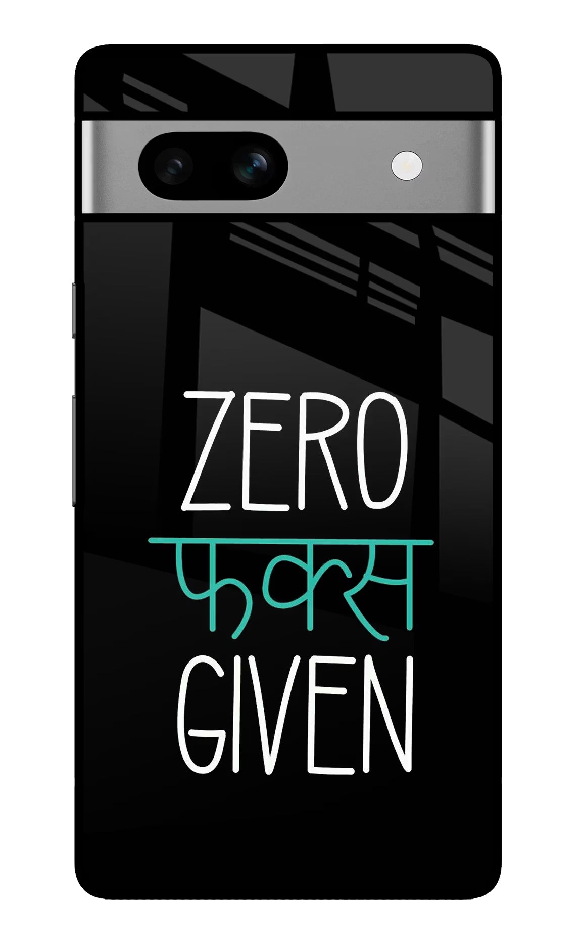 Zero Fucks Given Google Pixel 7A Glass Case Back Cover by Casekaro