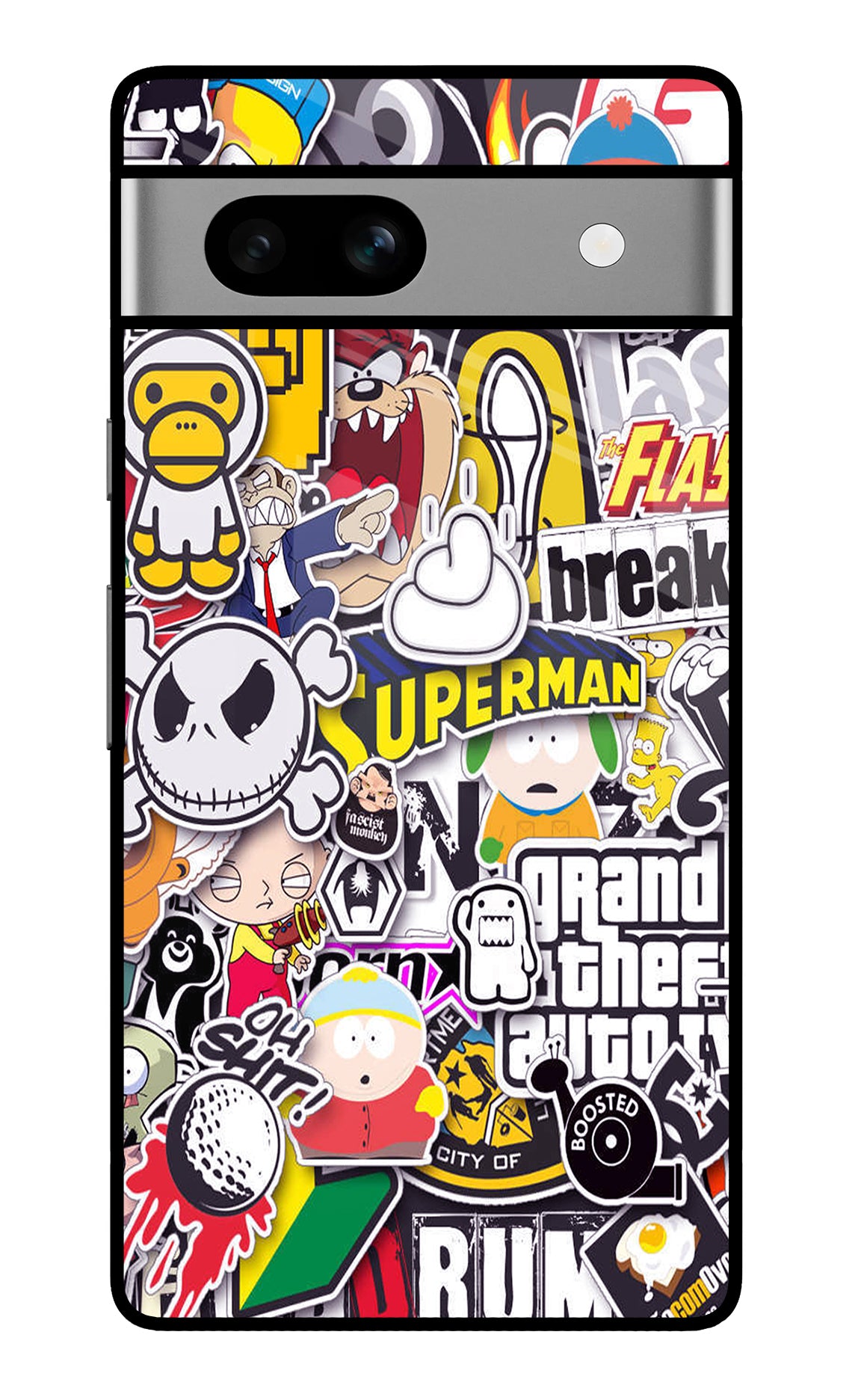 Sticker Bomb Google Pixel 7A Back Cover