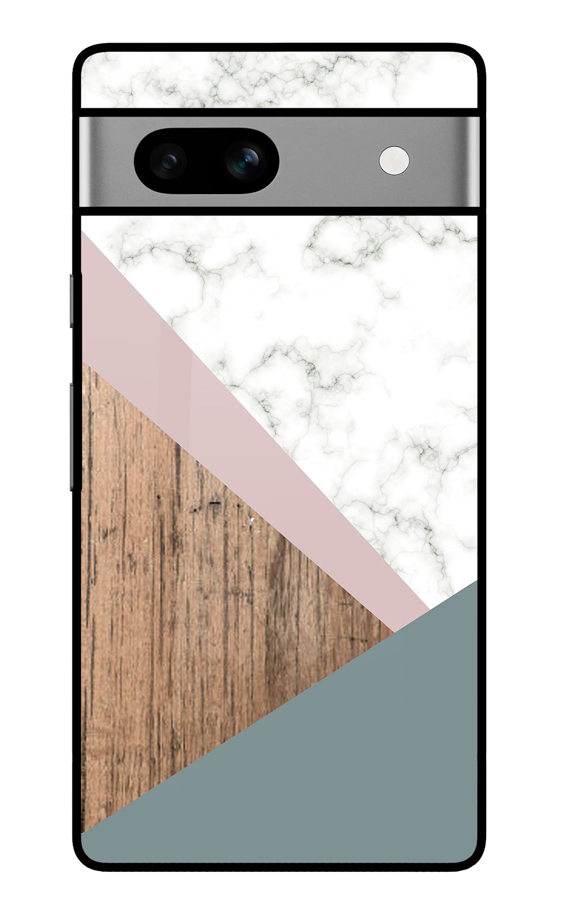 Marble wood Abstract Google Pixel 7A Back Cover