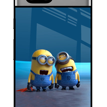 Minion Laughing Google Pixel 7A Glass Case