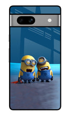 Minion Laughing Google Pixel 7A Glass Case