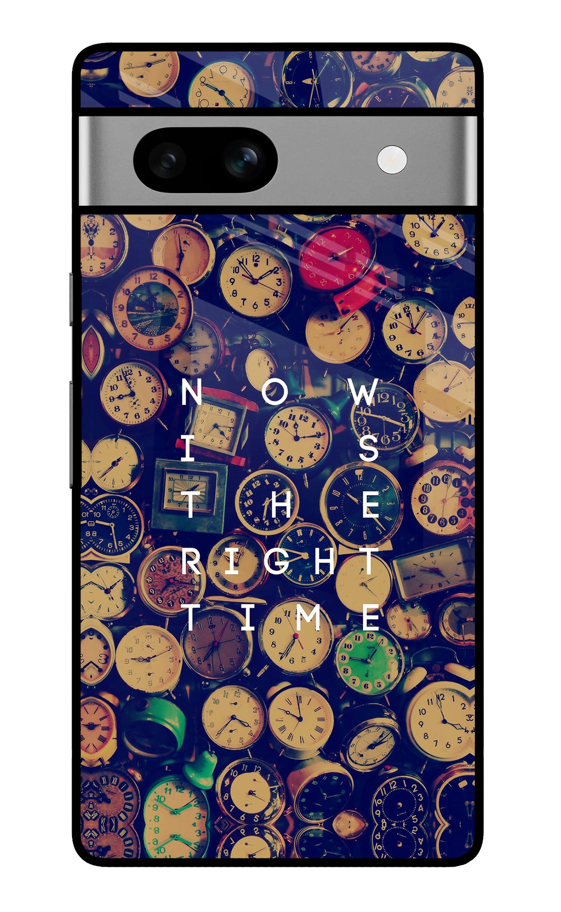 Now is the Right Time Quote Google Pixel 7A Back Cover