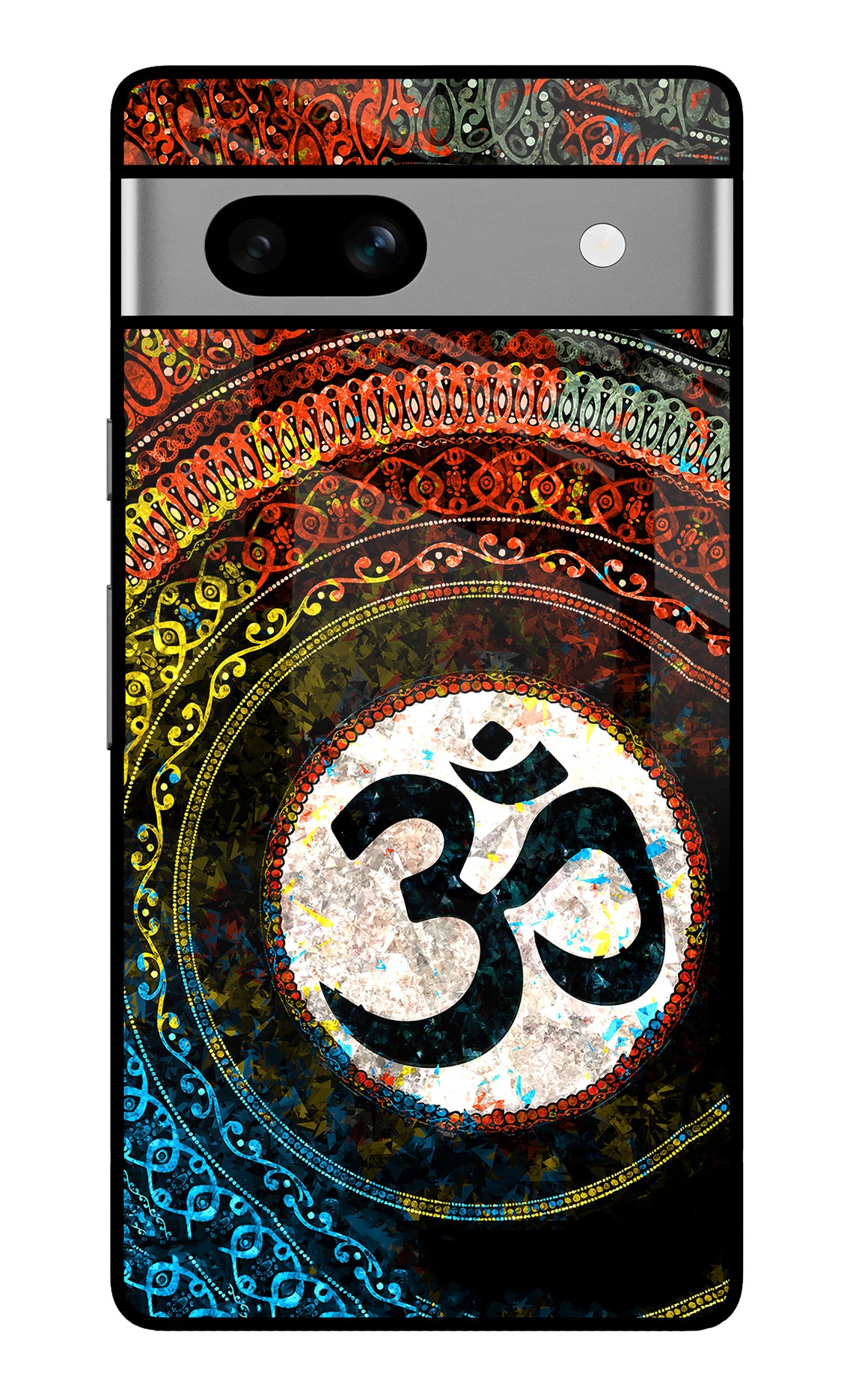 Om Cultural Google Pixel 7A Glass Case