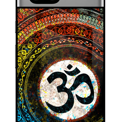 Om Cultural Google Pixel 7A Glass Case Back Cover by Casekaro