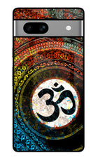 Om Cultural Google Pixel 7A Glass Case Back Cover by Casekaro