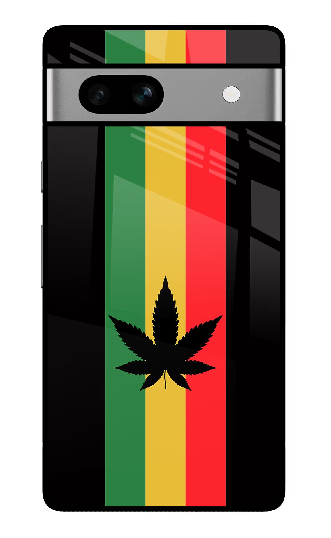 Weed Flag Google Pixel 7A Glass Case Back Cover by Casekaro