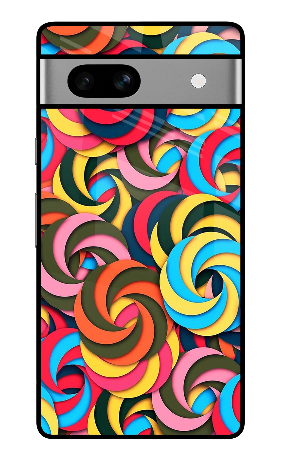 Spiral Pattern Google Pixel 7A Back Cover