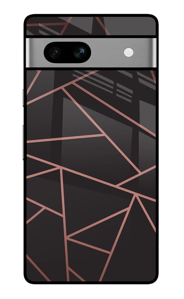 Geometric Pattern Google Pixel 7A Glass Case