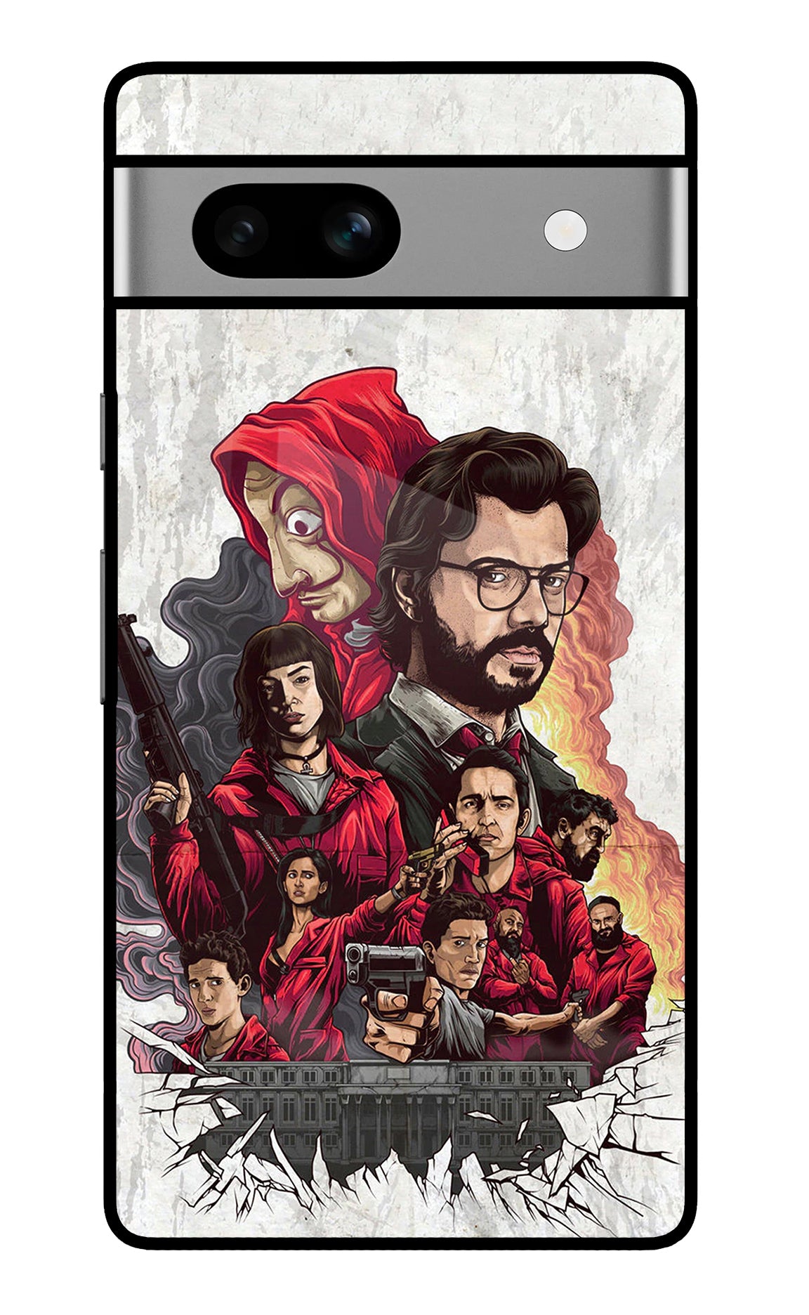 Money Heist Artwork Google Pixel 7A Back Cover