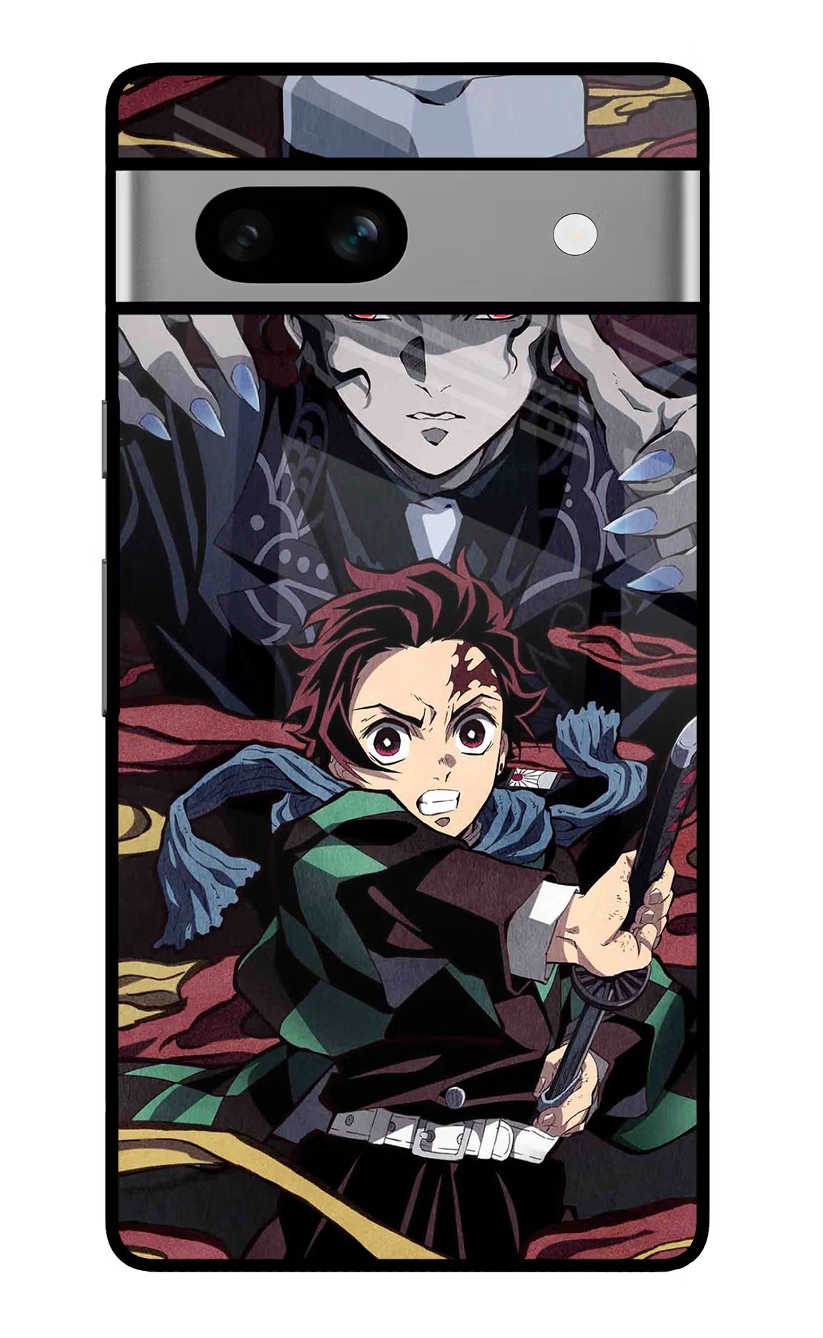 Demon Slayer Google Pixel 7A Glass Case Back Cover by Casekaro