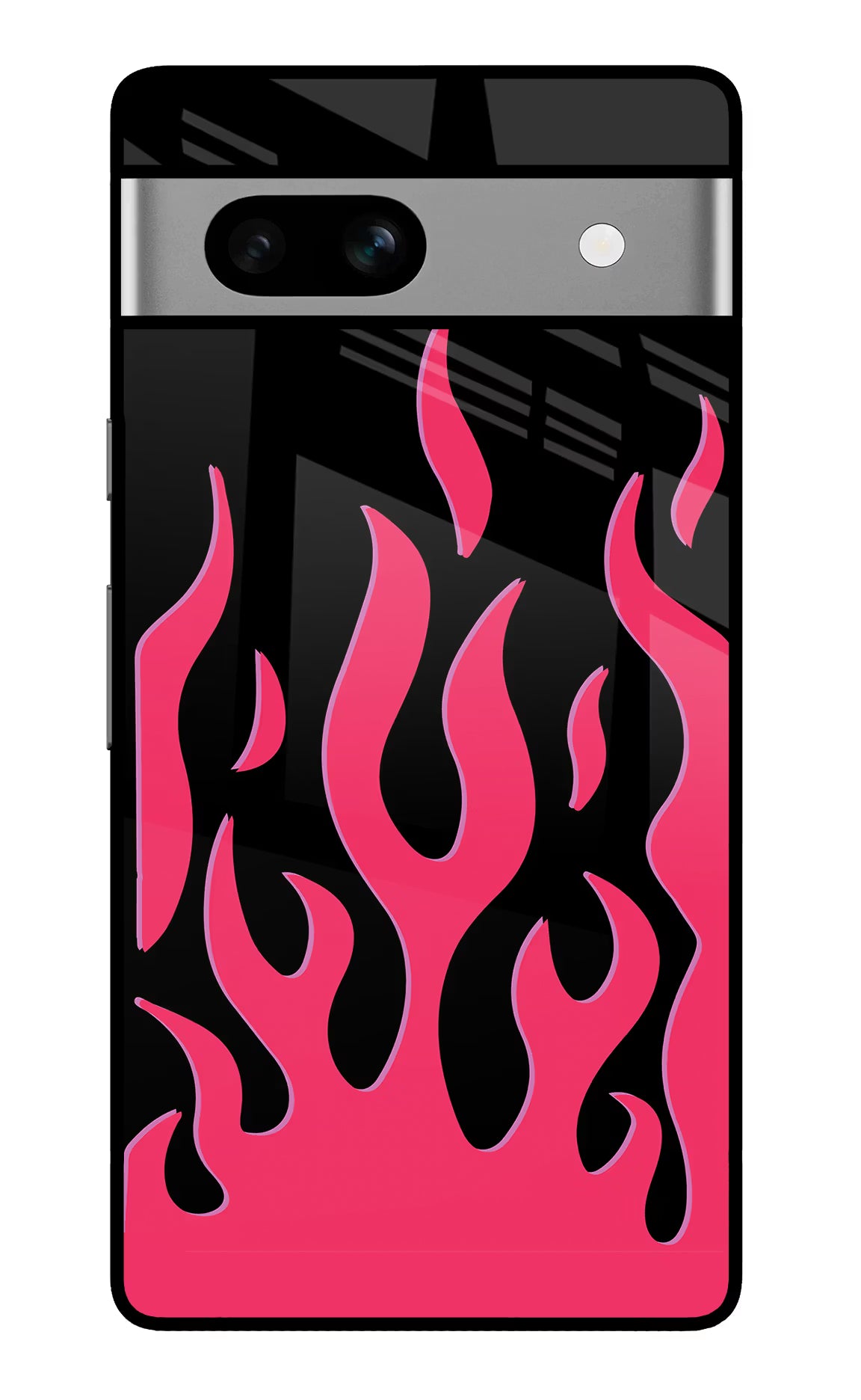 Fire Flames Google Pixel 7A Glass Case Back Cover by Casekaro