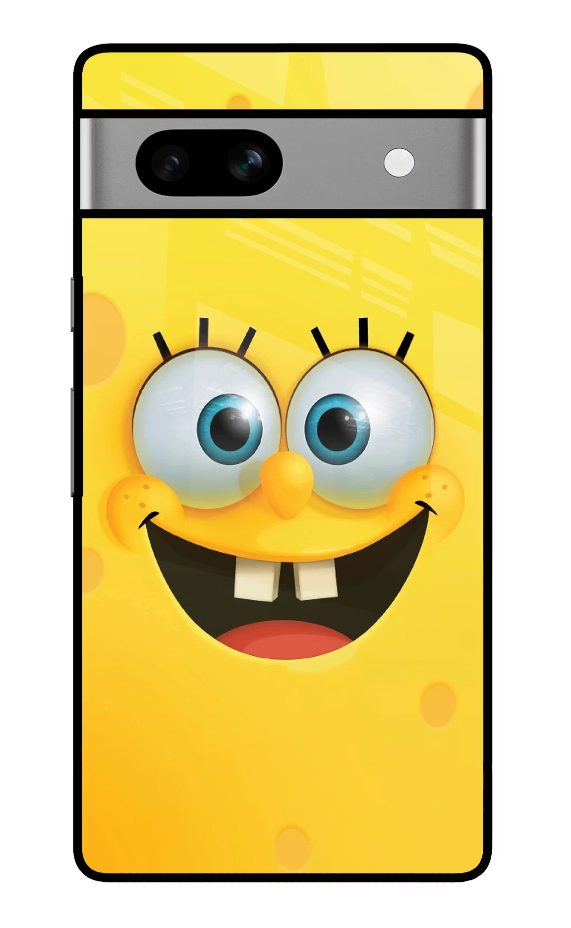 Sponge 1 Google Pixel 7A Glass Case Back Cover by Casekaro