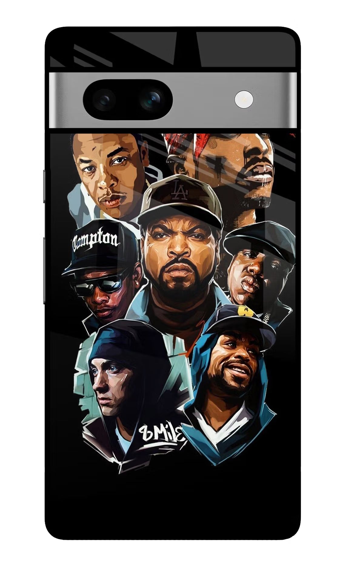 Rappers Google Pixel 7A Glass Case Back Cover by Casekaro