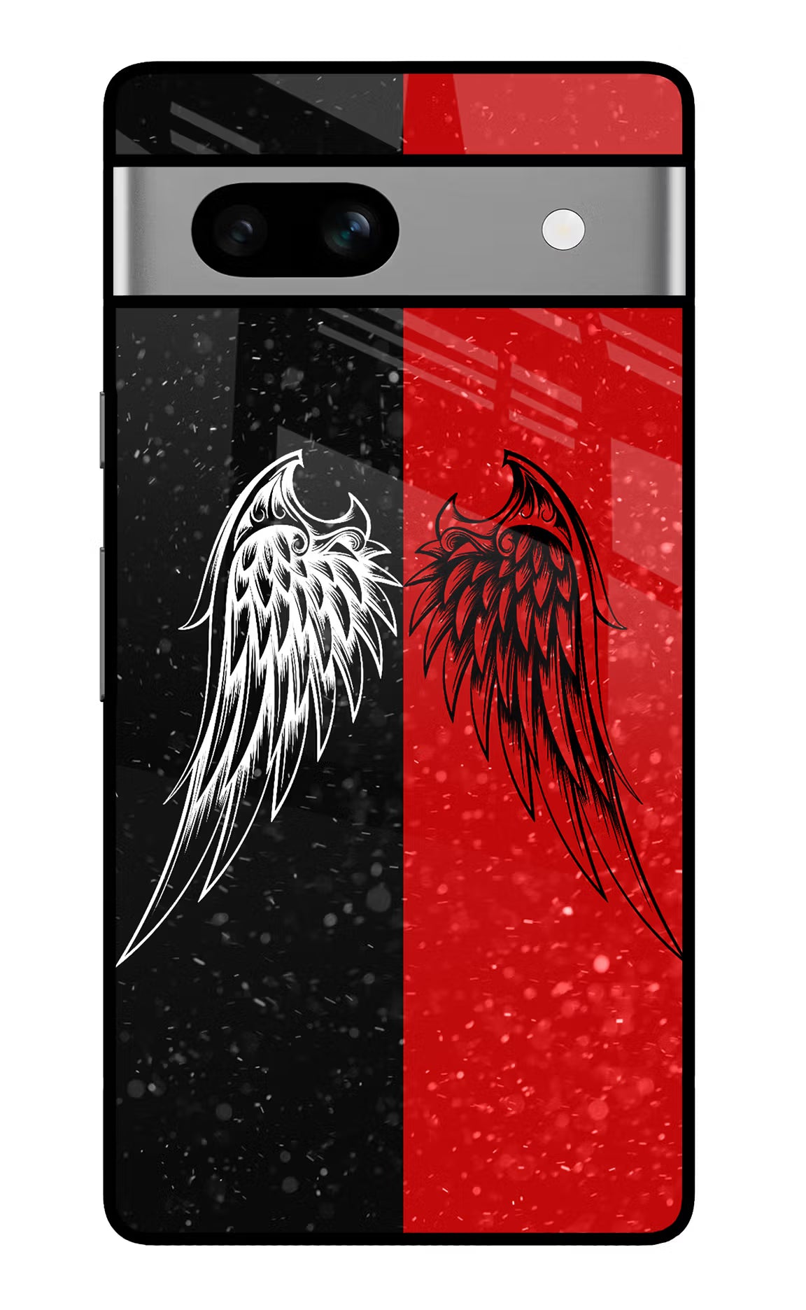 Wings Google Pixel 7A Glass Case Back Cover by Casekaro