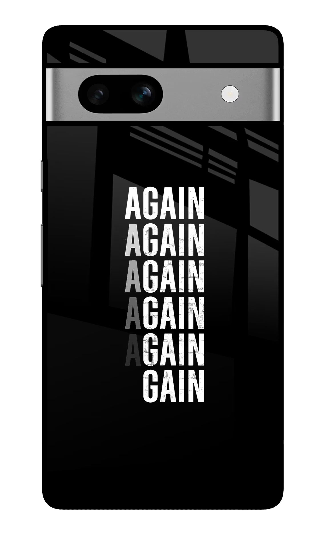 Again Again Gain Google Pixel 7A Glass Case Back Cover by Casekaro