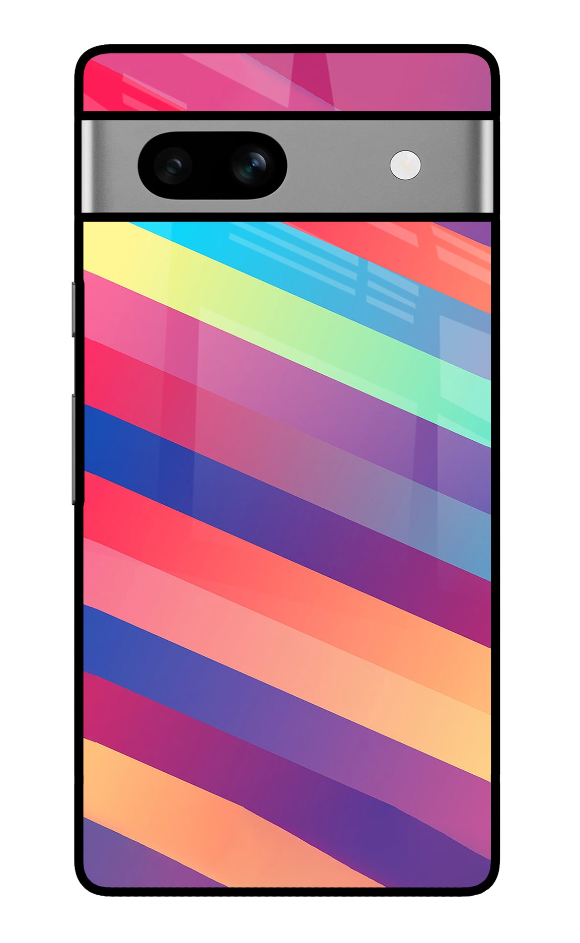 Stripes color Google Pixel 7A Back Cover