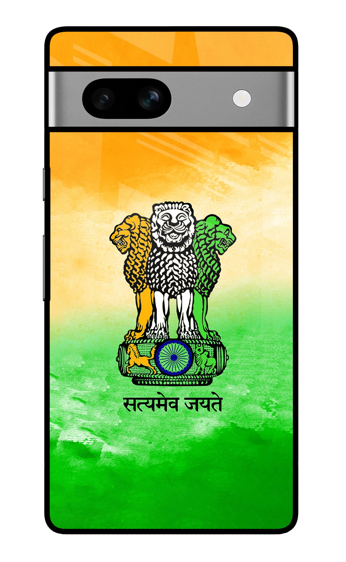 Satyamev Jayate Flag Google Pixel 7A Back Cover