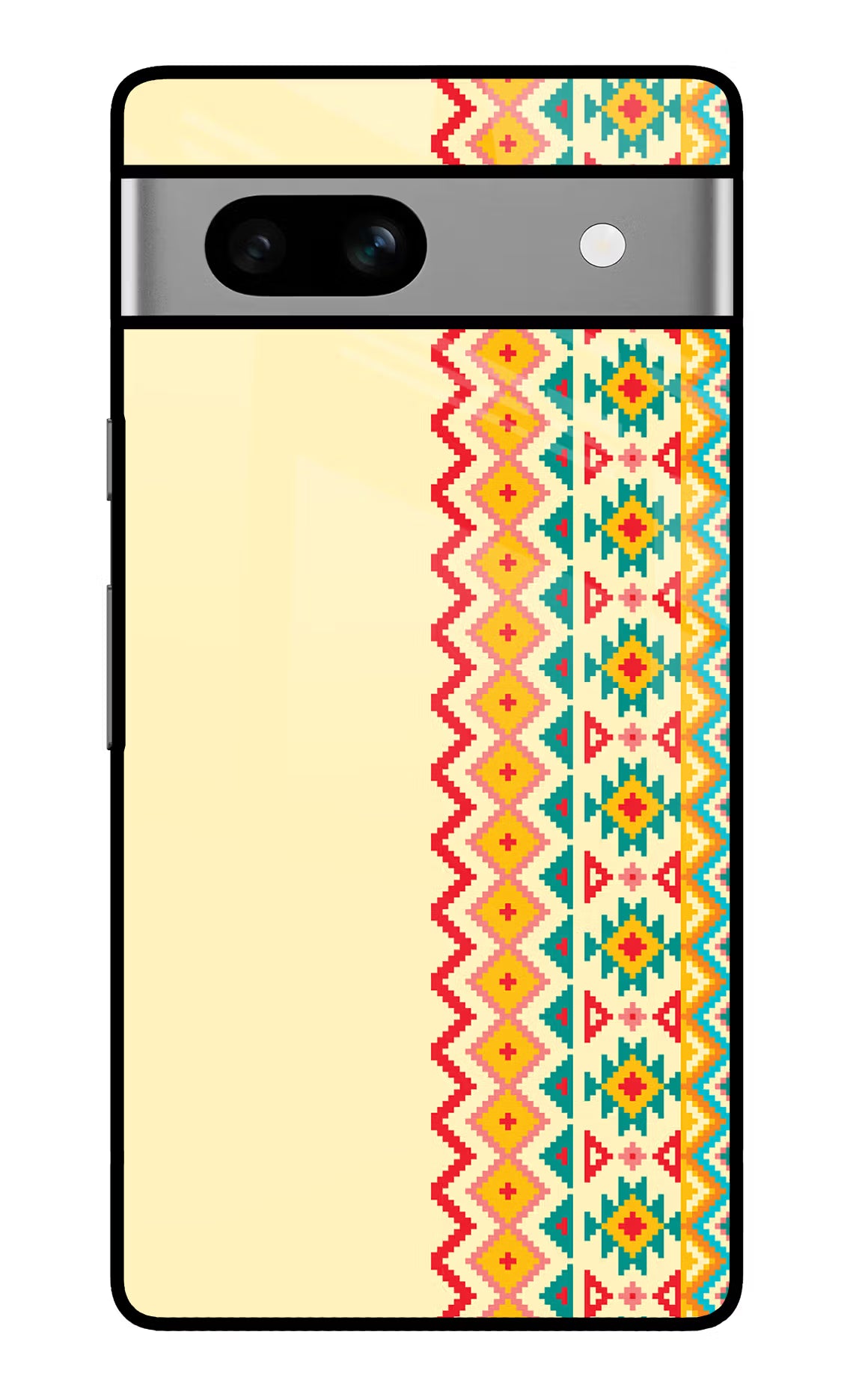 Ethnic Seamless Google Pixel 7A Glass Case Back Cover by Casekaro