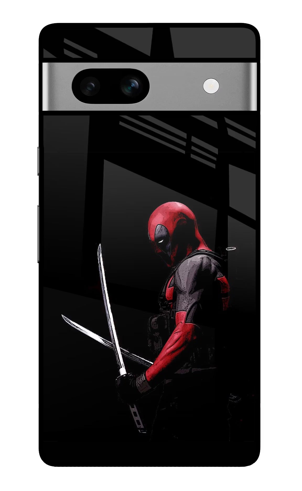 Deadpool Google Pixel 7A Glass Case Back Cover by Casekaro