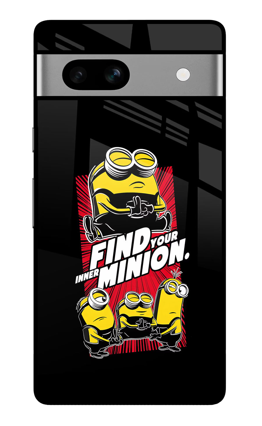 Find your inner Minion Google Pixel 7A Back Cover, Glass case