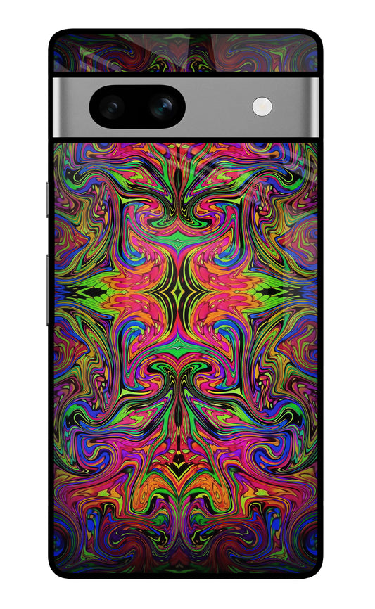 Psychedelic Art Google Pixel 7A Glass Case