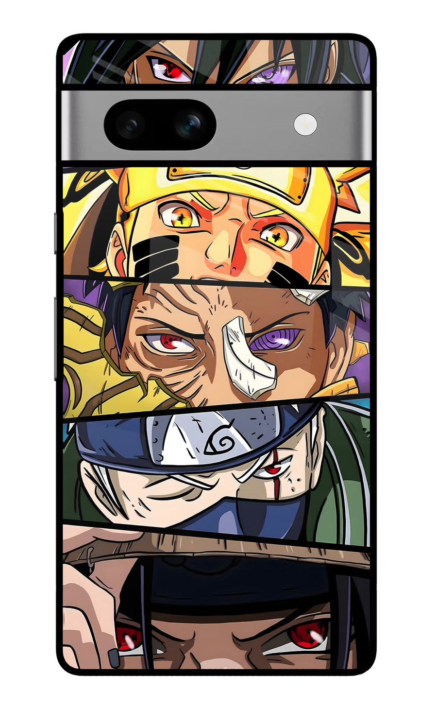 Naruto Character Google Pixel 7A Back Cover, Glass case