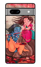 Radhe Krishna Google Pixel 7A Glass Case Back Cover by Casekaro