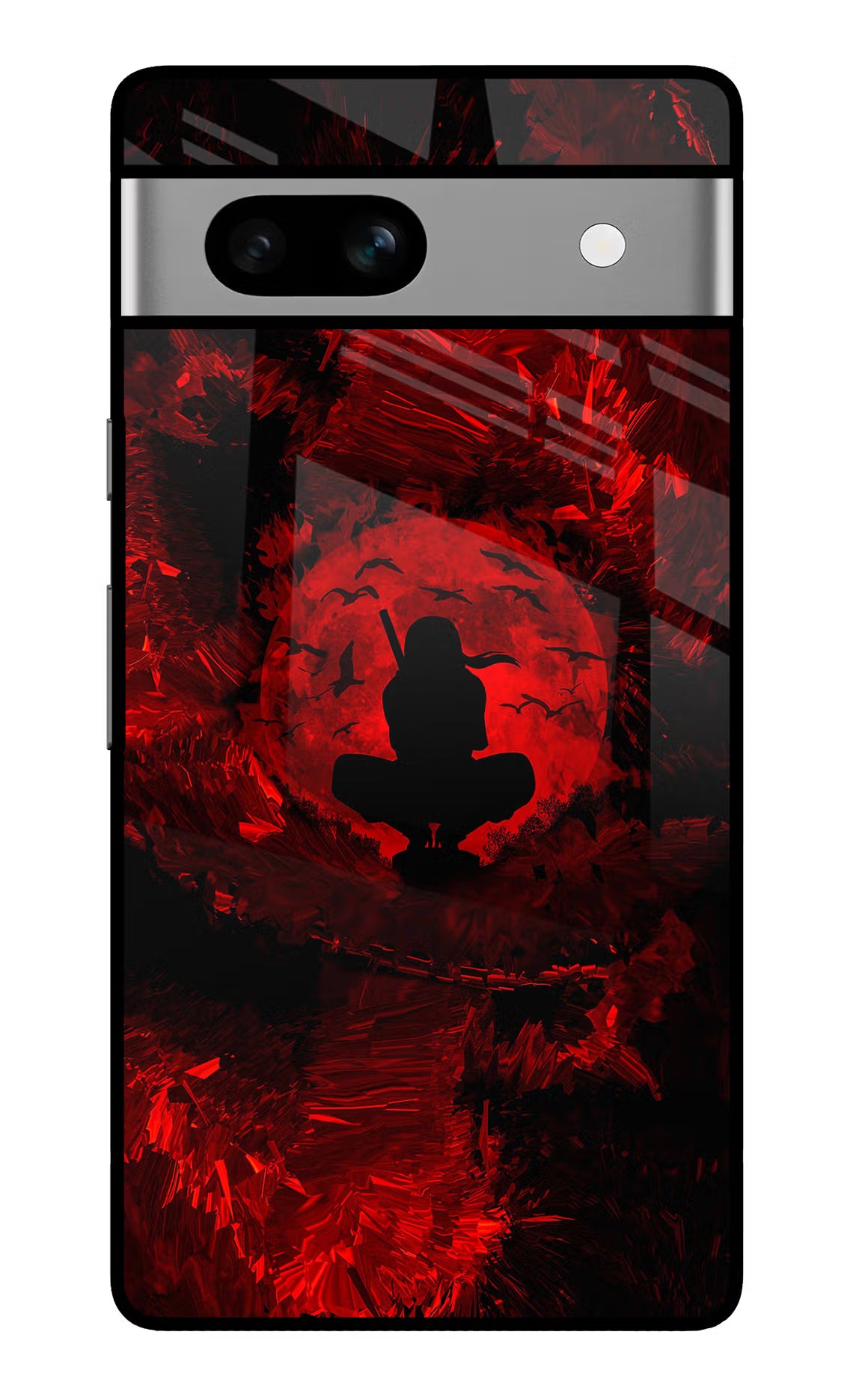 Itachi Uchiha Google Pixel 7A Glass Case Back Cover by Casekaro