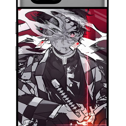 Demon Slayer Google Pixel 7A Glass Case