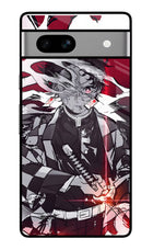 Demon Slayer Google Pixel 7A Glass Case