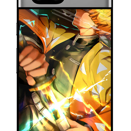 Demon Slayer Google Pixel 7A Glass Case