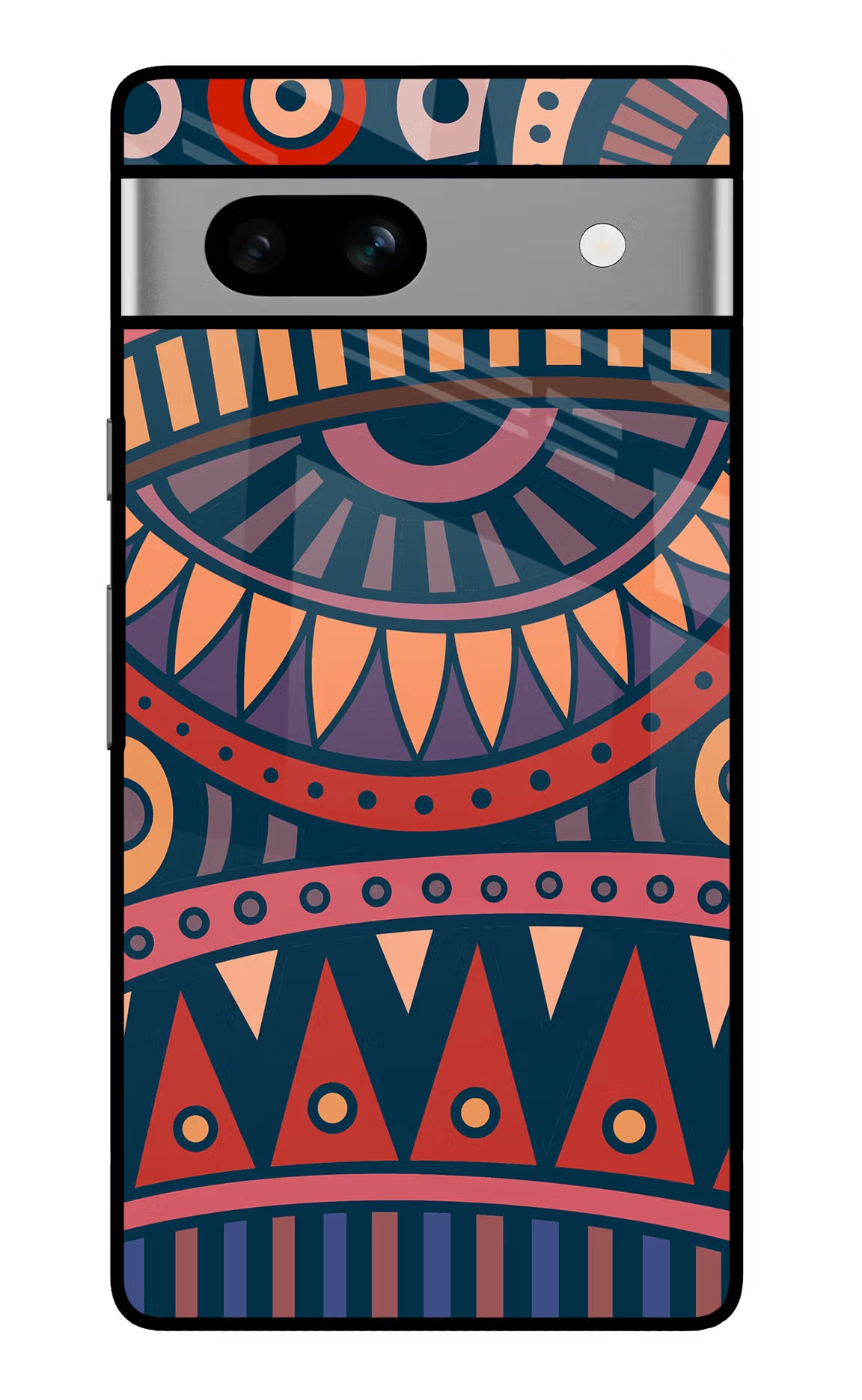African Culture Design Google Pixel 7A Glass Case Back Cover by Casekaro