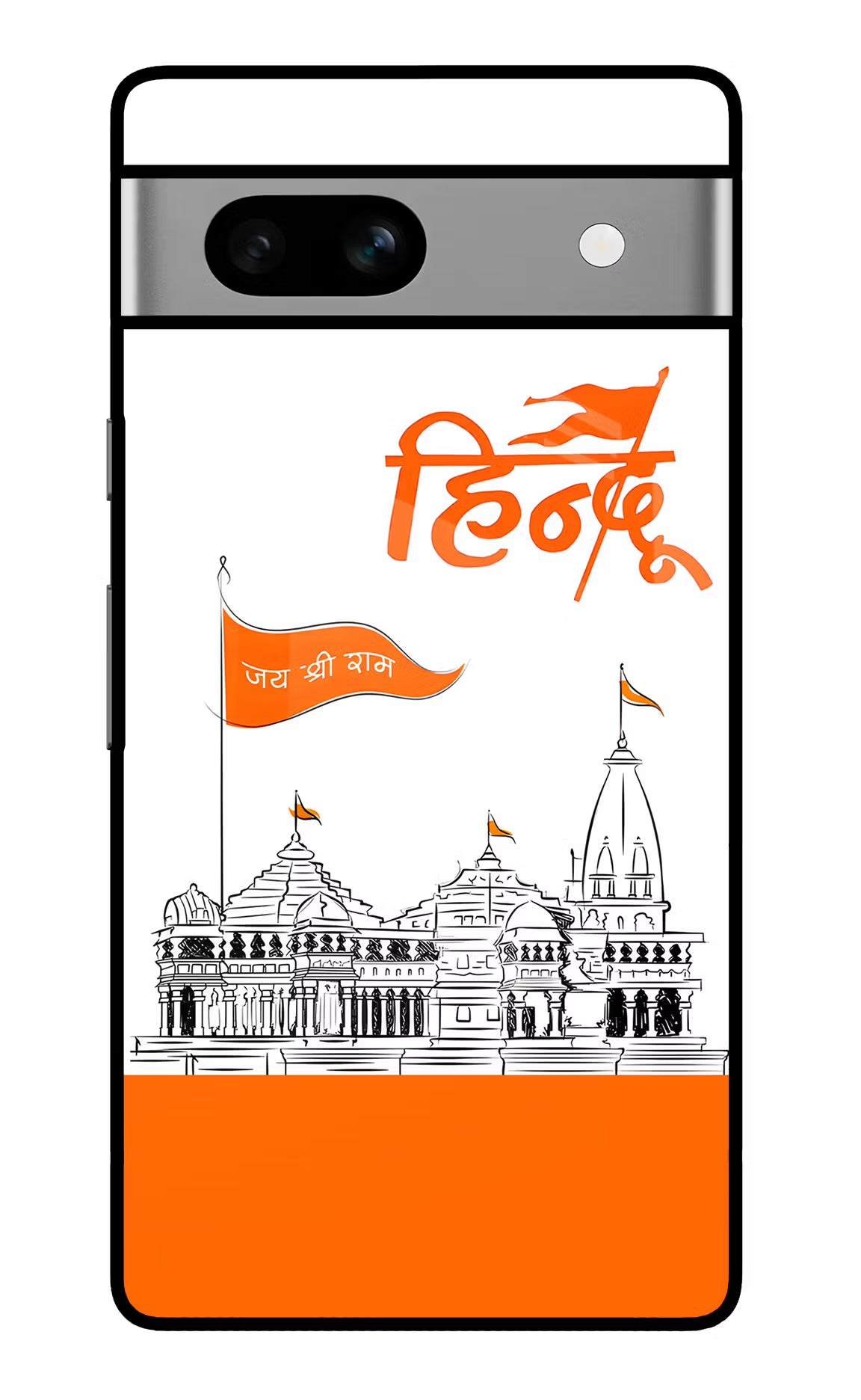 Jai Shree Ram Hindu Google Pixel 7A Glass Case Back Cover by Casekaro