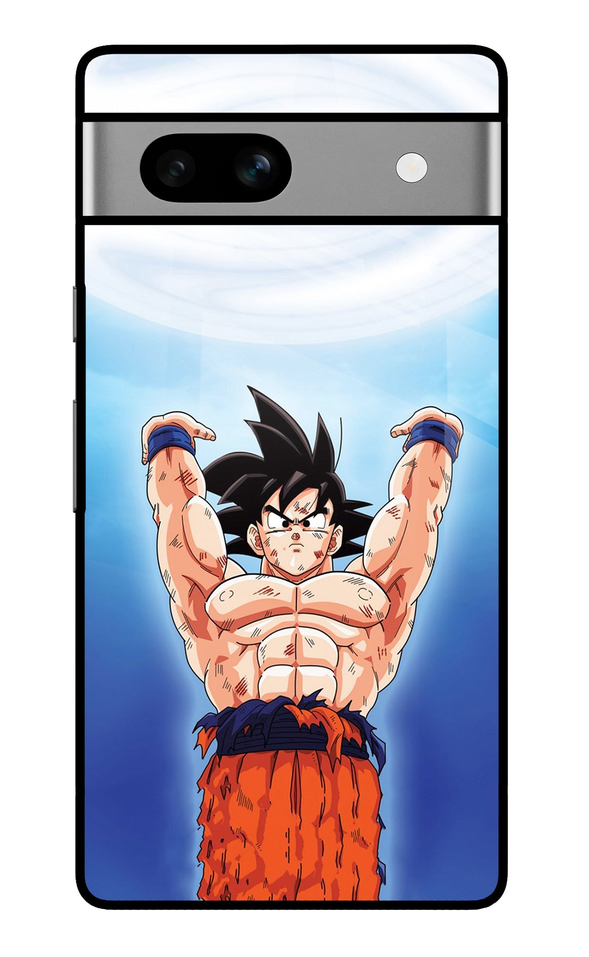 Goku Power Google Pixel 7A Glass Case