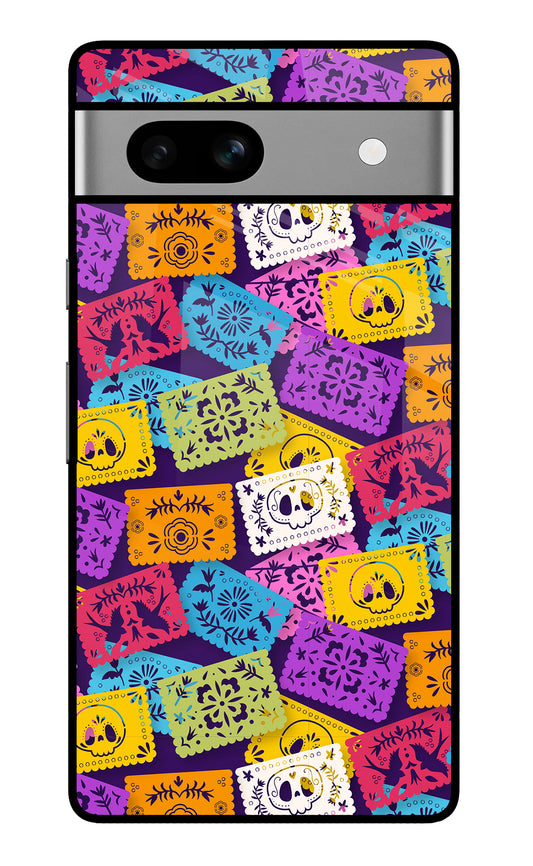 Mexican Pattern Google Pixel 7A Glass Case