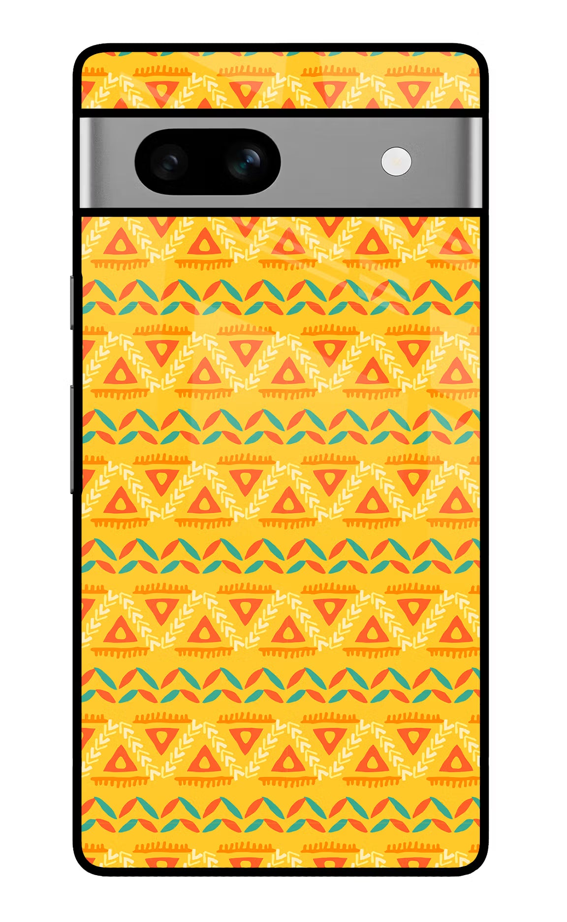 Tribal Pattern Google Pixel 7A Glass Case Back Cover by Casekaro