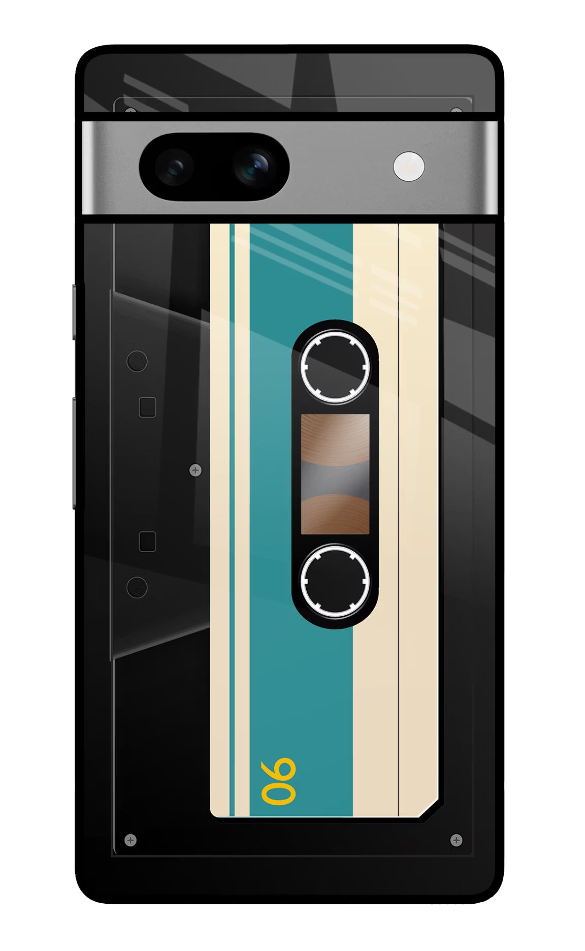 Cassette Google Pixel 7A Glass Case Back Cover by Casekaro
