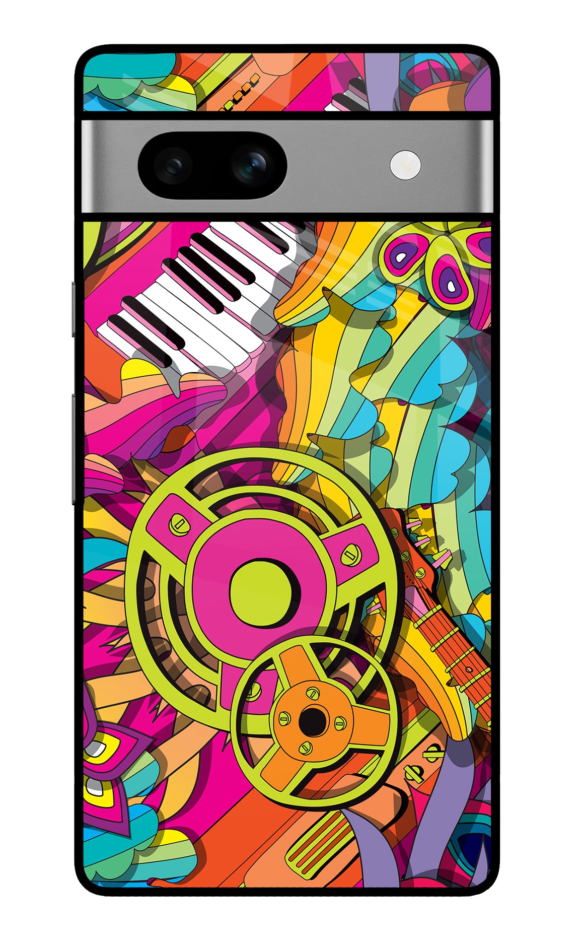 Music Doodle Google Pixel 7A Back Cover